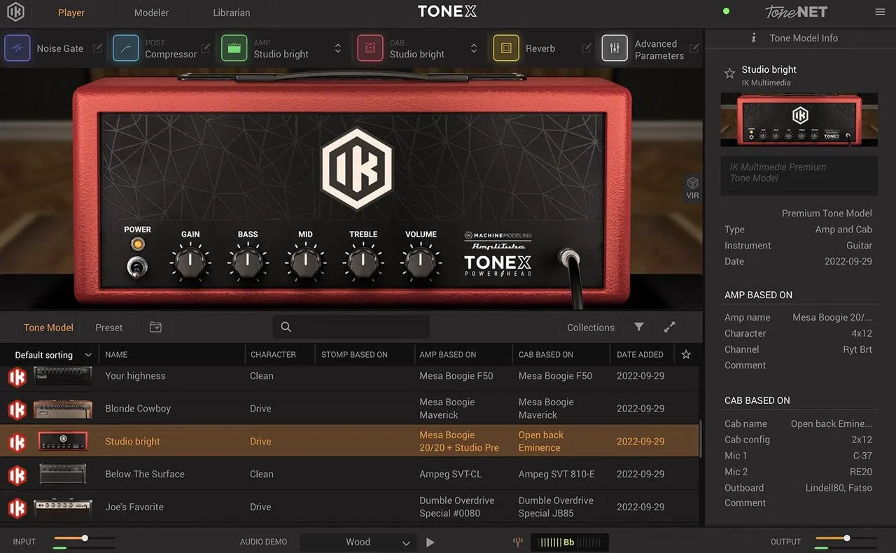 IK Multimedia Amplitube TONEX Crossgrade