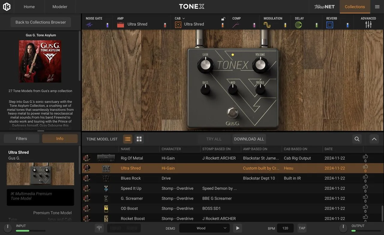 IK Multimedia Gus G. Tone Asylum Tonex Signature Collection - Image 11