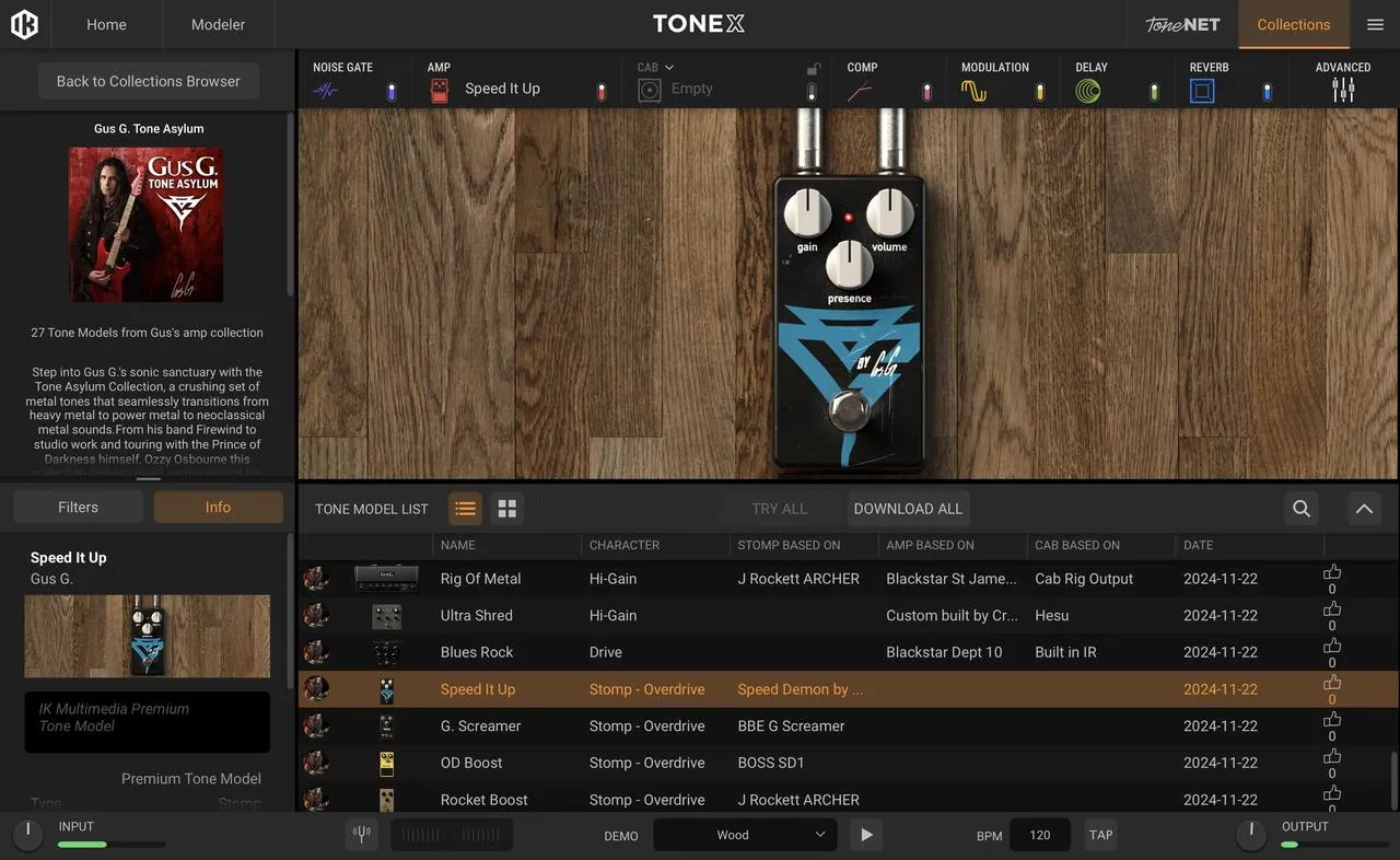 IK Multimedia Gus G. Tone Asylum Tonex Signature Collection - Image 13