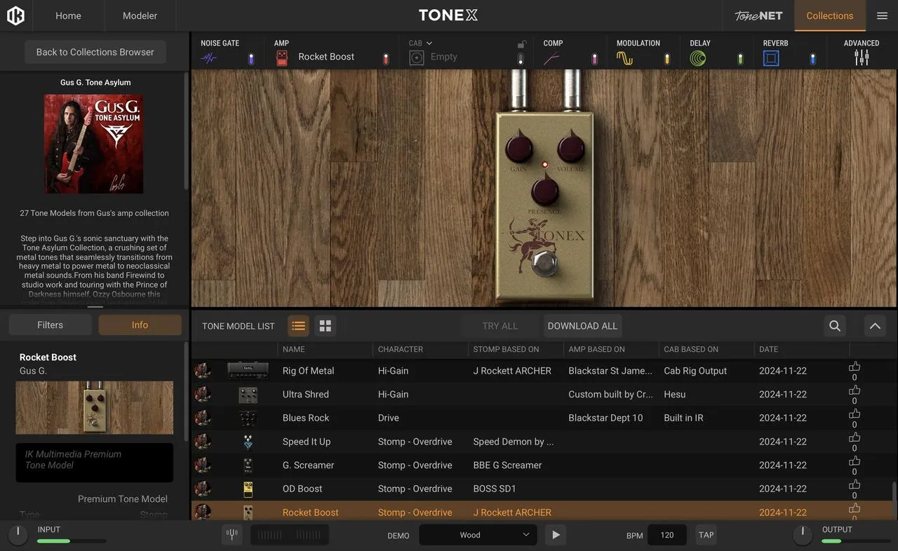 IK Multimedia Gus G. Tone Asylum Tonex Signature Collection - Image 8