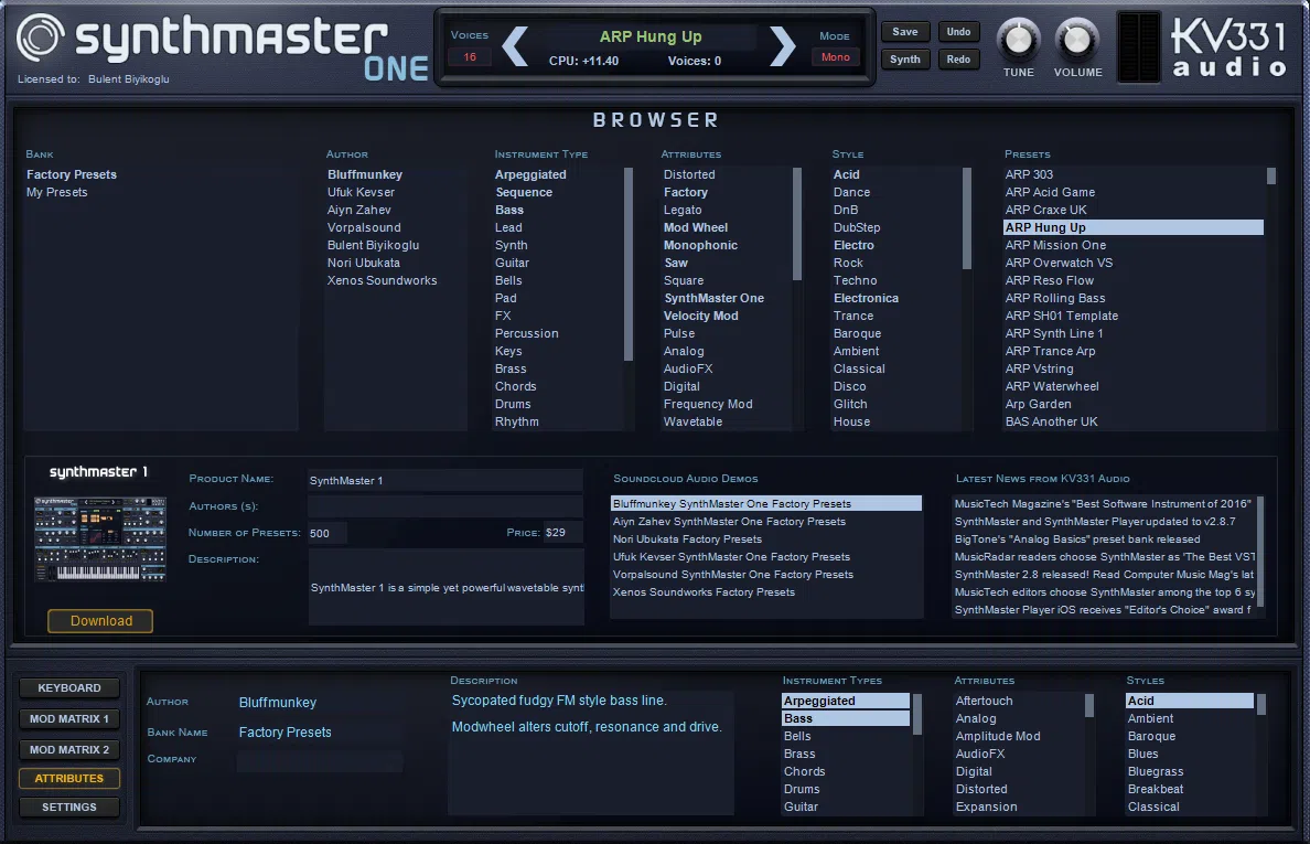 KV331 Audio SynthMaster One Crossgrade - Image 3