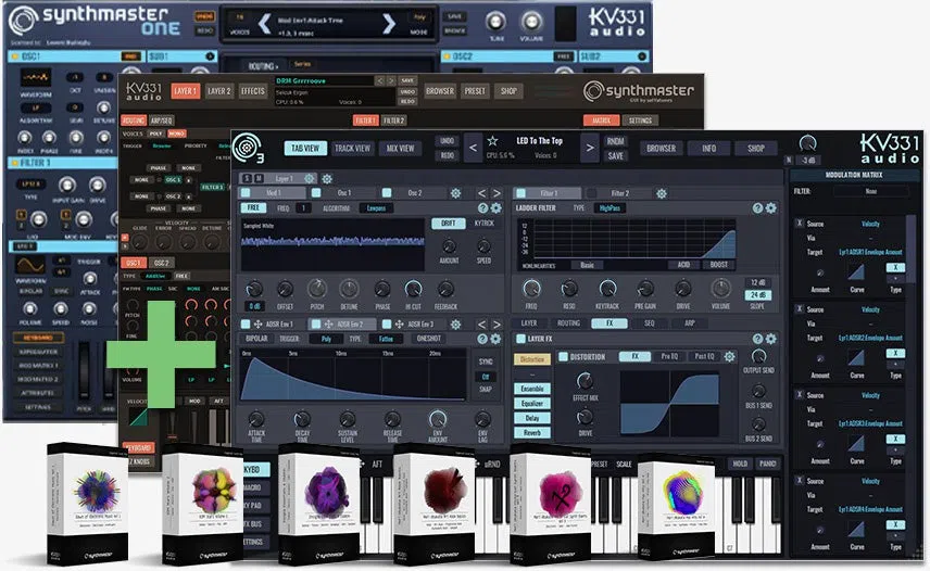 KV331 Audio SynthMaster Standard Bundle Upgrade from SynthMaster Player