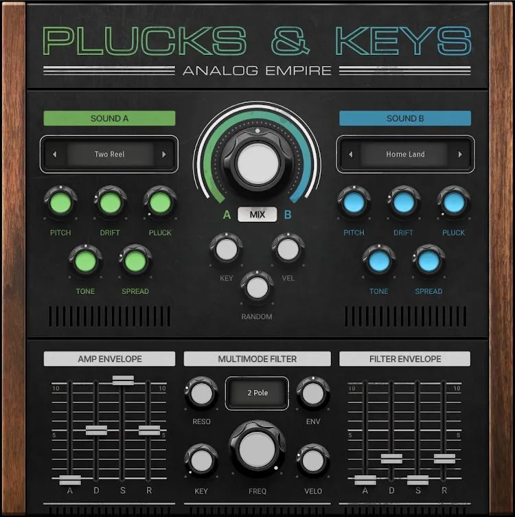 Melda Analog Empire: Plucks & Keys