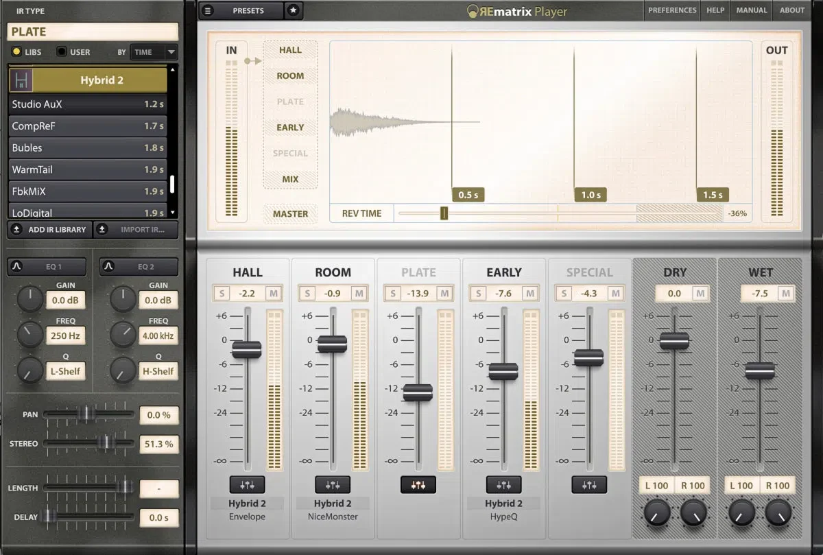 Overloud Hybrid Platinum 2 - IR Library for REmatrix - Image 4