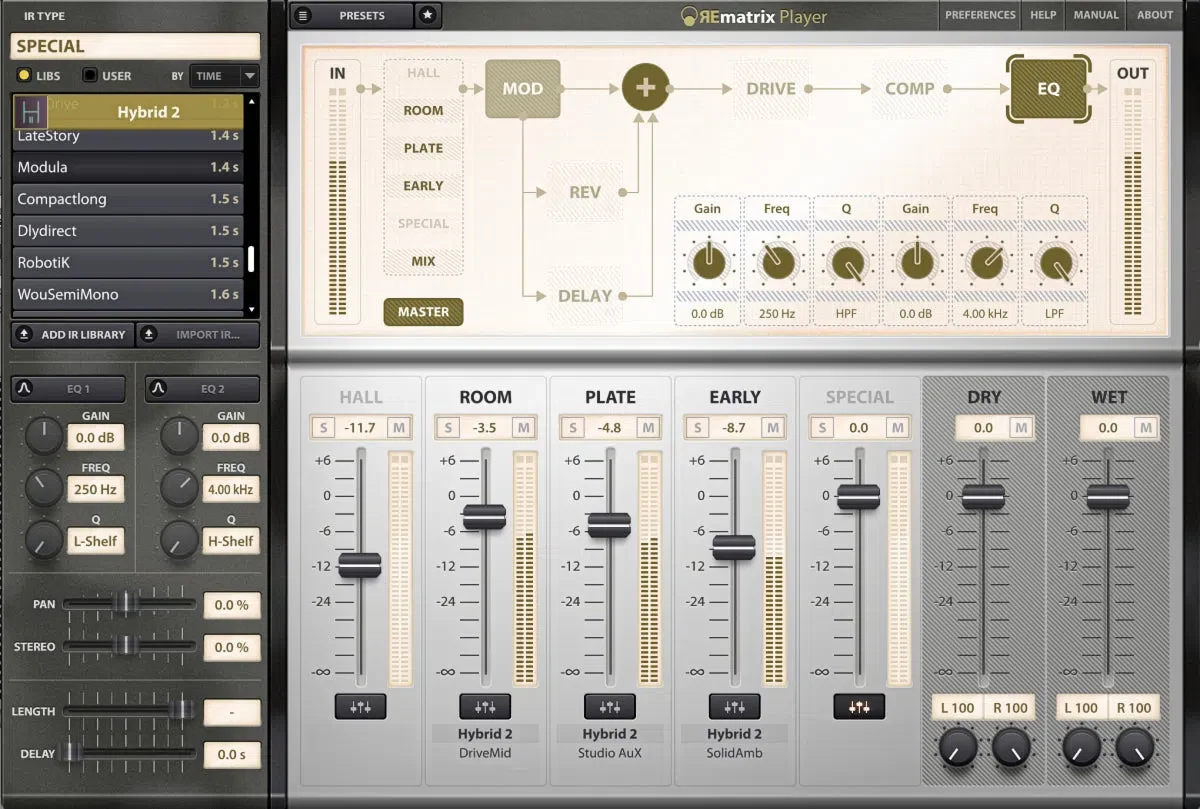 Overloud Hybrid Platinum 2 - IR Library for REmatrix - Image 5