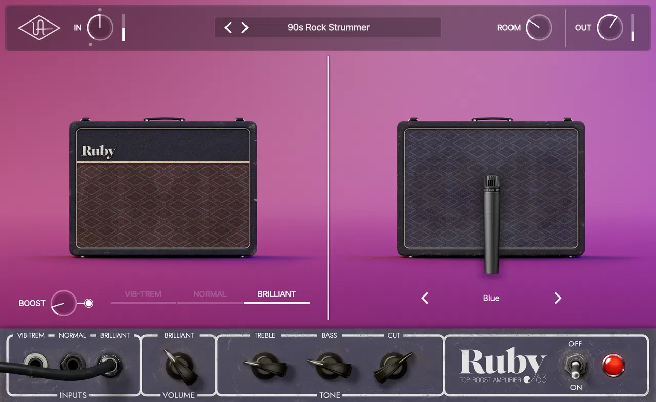 Universal Audio UAD Ruby '63 Top Boost Amplifier - Image 2