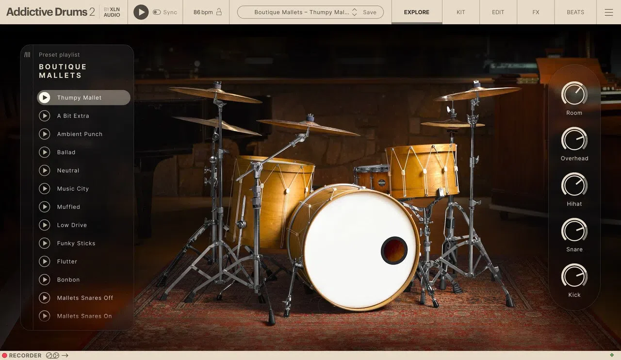 XLN Audio Boutique Mallets ADpak