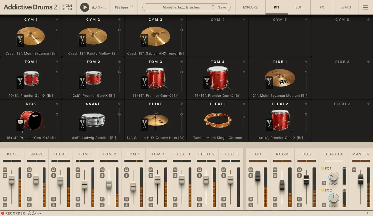 XLN Audio Modern Jazz Brushes ADpak - Image 2