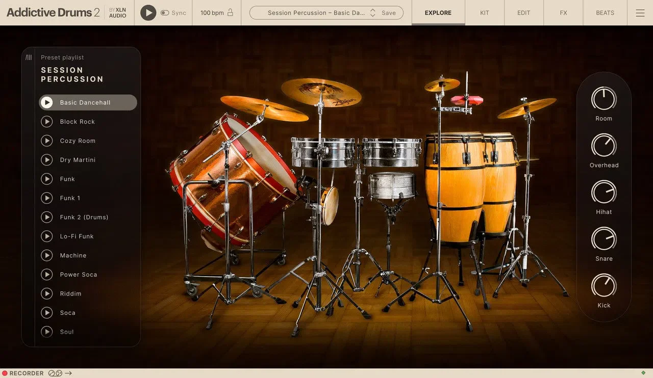XLN Audio Session Percussion ADpak