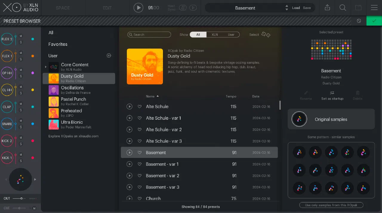 XLN Audio XO Expansion: Dusty Gold - Image 2